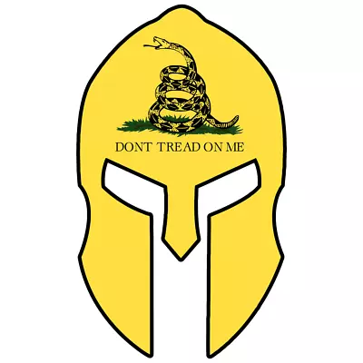 $2.49 • Buy Dont Tread On Me Spartan Helmet Vinyl Sticker Car Truck Window Decal Militia 2nd