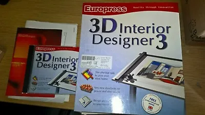 Europress 3D Interior Designer 3 Software CD Rom • £0.99