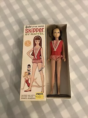 Vintage 1963 Mattel SKIPPER Barbie Little Sister Doll Redhead #0950 • $80