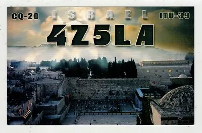 Vtg Ham Radio CB Amateur QSL QSO Card 4Z5LA Holyland Area  Israel • $10