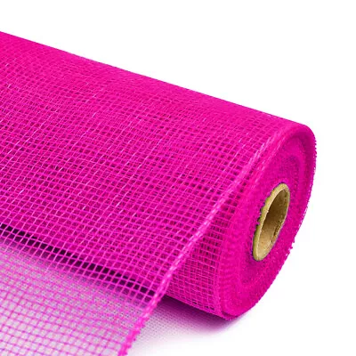 Poly Deco Mesh Ribbon 30ft Metallic Foil Mesh Wrap Roll Home DIY Crafts Decor • $5.99