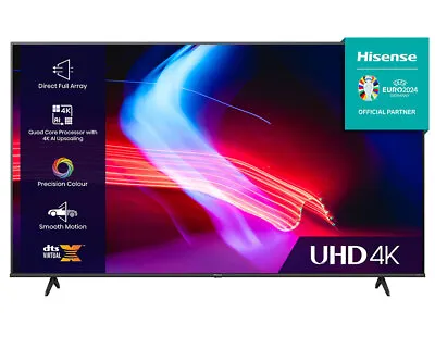 Hisense 55A6KTUK 55  4K UHD HDR Smart TV • £329