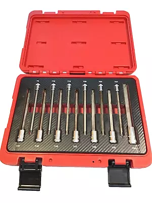 MAC Tools 13 Piece Advanced LONG Star Driver Bit Set & Snap Latch Case SLT13RBRT • $137.95