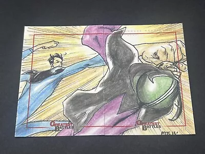 Rittenhouse Marvel Greatest Battles Sketch Card By MJ San Juan Mr Fantastic • $99.95