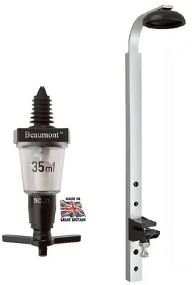 £9.95 • Buy Optics Home Bar 35ml Beaumont Solo Spirit Dispenser & 1 Litre Wall Bracket