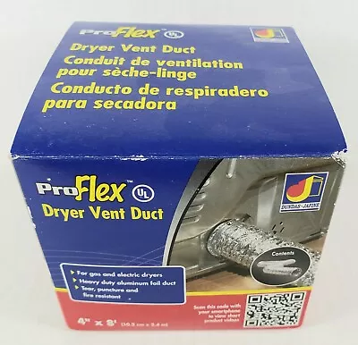 BTD48 Dryer Vent 4  X 8'  Aluminum Venting Pro Flex Vent Dundas Jafine • $8.99