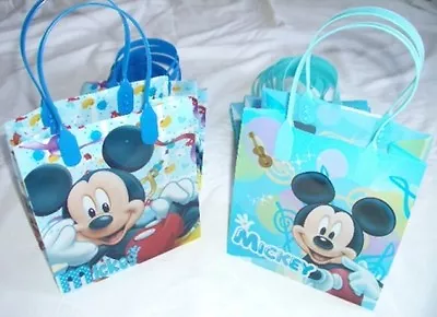 24 Pieces Light Blue Mickey Mouse Goody Gift Bag Kid Birthday Party Favor Supply • $39.99