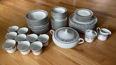 Royal Court Seville China Dinnerware Huge 64 Piece Set Vintage OOP Rare Japan • $75