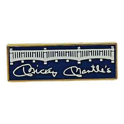 Vintage Mickey Mantle's Restaurant Lapel Hat Pin New York City Travel Souvenir • $30
