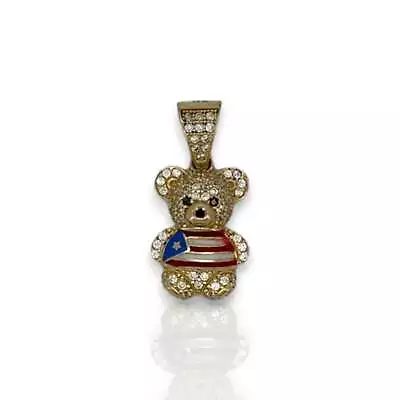 Heart Teddy Bear Pendant - 14k Yellow Gold • $234.99