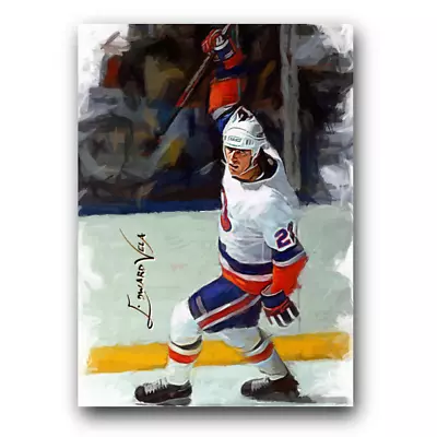 Mike Bossy #2 Art Card Limited 24/50 Edward Vela Signed (New York Islanders) • $5.99
