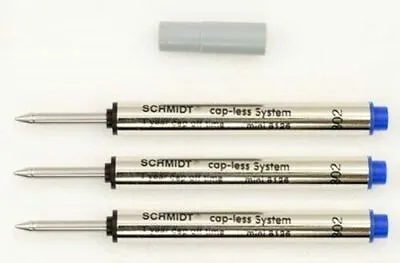 3 Schmidt 8126 Short MINI Rollerball Pen Refills Fine Point Brand New Capped • $23.95