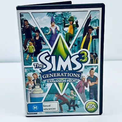 The Sims 3 - Generations Expansion Pack PC DVD-Rom Complete With Code No Manual • $11.99