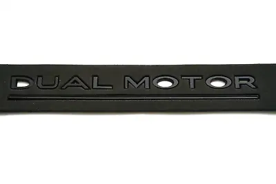 Tesla Model 3YSX DUAL MOTOR Emblem Rear Matte Black Foam Template US Seller • $7.95