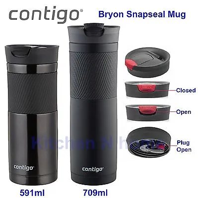 $21.50 • Buy Contigo Byron SNAPSEAL Insulated Travel Mug, Coffee Mug, Stainless Steel Flask