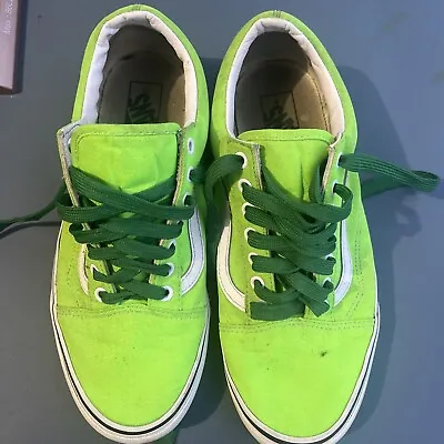 VANS Low Top LIME GREEN M Sz 10 • $20