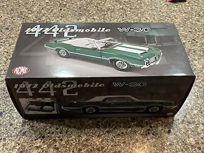 Acme 1:18 Scale 1972 Oldsmobile 442 W-30 Convertible Radiant Green! New In Box!! • $129