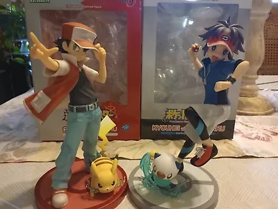 Kotobukiya ARTFX J Pokemon Series Red With Pikachu And Nate With Oshawott • $400