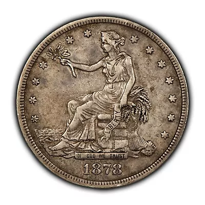 1878-S $1 Silver US Trade Dollar - Original XF+ Crusty Patina - SKU-B4036 • $395
