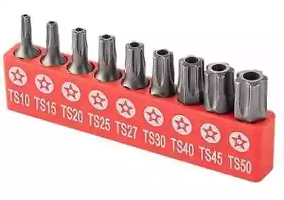 9pc Torx Star 5 Point Security Tamper Proof Driver Bit Set T10 1520252730404550 • $14.58