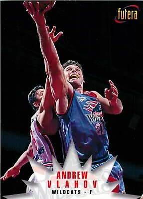 1996 Perth Wildcats NBL Basketball Futera Card - Andrew Vlahov • $3.21