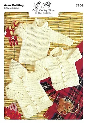 £4.79 • Buy Hand Knitting PATTERN ONLY Teddy Child's Duffle Coat, Jacket & Sweater 7206 New