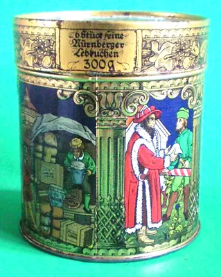 E. Otto Schmidt Nurnberger Germany Lebkuchen Gingerbread Tin Metal Container • $10.75