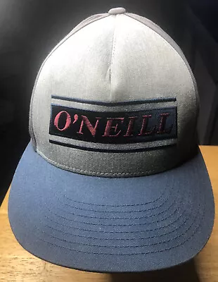 $8.50 • Buy O'Neill Trucker SnapBack Mesh Hat Baseball Cap Grey Blue