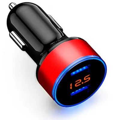 Car SUV Phone Charger Dual USB LED Fast Charging Red For Apple IPhone Samsung • $8.65