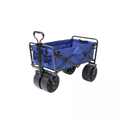 Mac Sports Collapsible All Terrain Beach Utility Wagon Blue/Black (Open Box) • $131.41