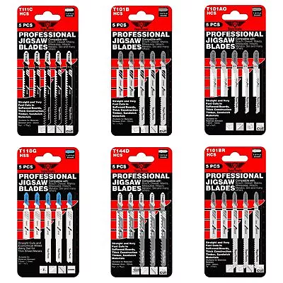 30pc TopsTools T Shank Jigsaw Blades Set Wood & Metal Fit Bosch Dewalt Makita • £11.99