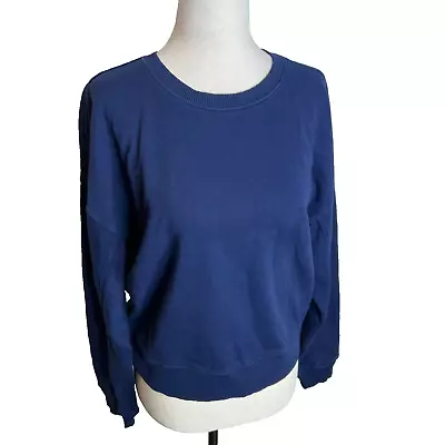 Madewell $78 Raglan Sweatshirt In Blue Size XS NO163 • $45