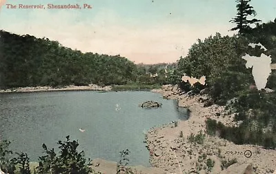 Bird's Eye View Of The Reservoir  Shenandoah Pennsylvania  Postcard • $4.99