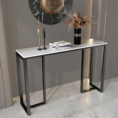 Console Table Marble Sofa Table End Table Computer Desk Coffee Snack Side Table • £73.97