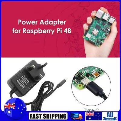 1m USB Type C Cable 5V 3A Power Supply Adapter UK For Raspberry Pi 4B • $10.89