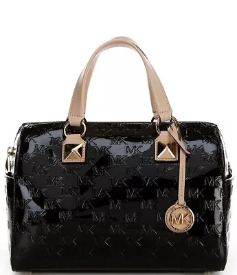 Michael Kors Signature Logo Grayson Medium Duffle Satchel Crossbody Bag • $42.80