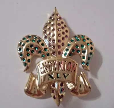 2011 KREWE OF ENDYMION Mardi Gras 45th Anniversary Ladies Pin • $42