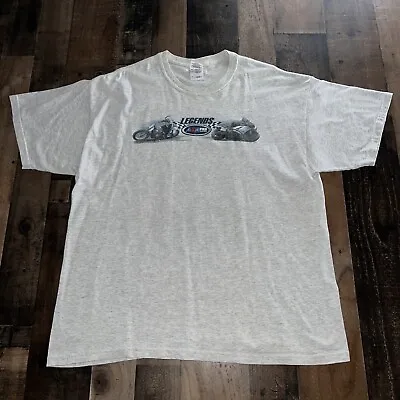 Vintage Legends AMA Pro Racing Mens T-Shirt Gray XL Double Sided • $29.99