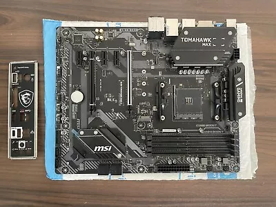 MSI B450 Tomahawk Max II Motherboard AMD AM4 Socket + IO Shield And Backplate • $99.75