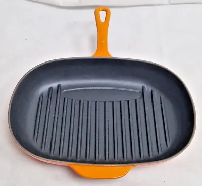 £20 • Buy Vintage Le Creuset Signature Oval Skillet Grill Pan