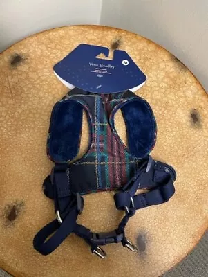 Vera Bradley NWT Pet Harness Medium 27402 Tartan Plaid NEW Dog Navy • $18