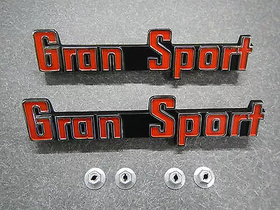 1965 Buick Riviera Gran Sport Front Fender Emblem 65 GS Large Badge Pair • $94.99