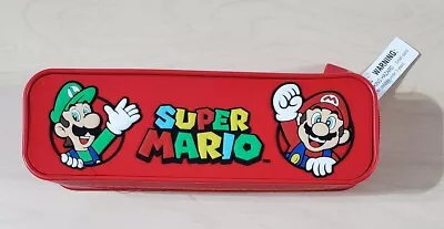 New Nintendo Super Mario Silicone Wii Remote JoyCon Soft Zipper Pencil Case • $13.95