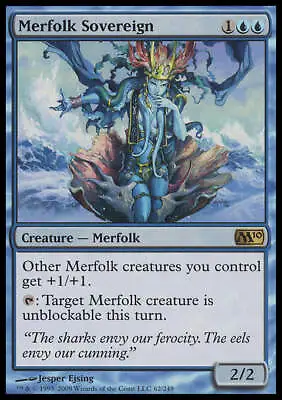 MTG Magic - Merfolk Sovereign - Magic 2010 - Rare - NM • $2.14