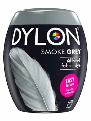 DYLON Washing Machine Fabric Dye Pod Smoke Grey 1pk Of 350g • £10.49