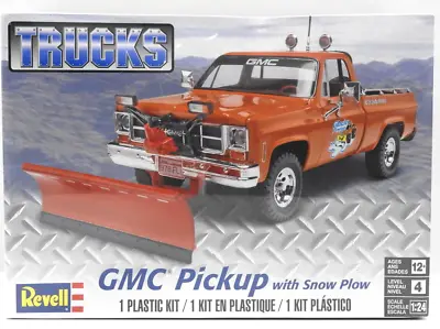 Revell GMC Pickup With Snow Plow 1/24 Scale Plastic Model Kit Sealed 85-7222 NEW • $36.97