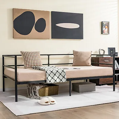 Twin Daybed Sofa Bed Frame Metal Platform With Headboard For Guest Living Room • $119.95