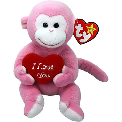 TY Beanie Baby - CHERUB The Valentine's Monkey (6 Inch)*Limited Edition* - MWMTs • $14.89