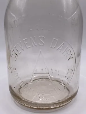 Stevens Dairy Pocomoke City MD 1qt Milk Bottle • $19.99