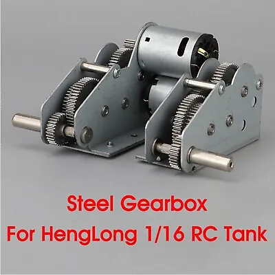 Heng Long Metal Steel Gear Box For All 1/16 RC Tanks King Tiger T90 Sherman M1A2 • $48.88